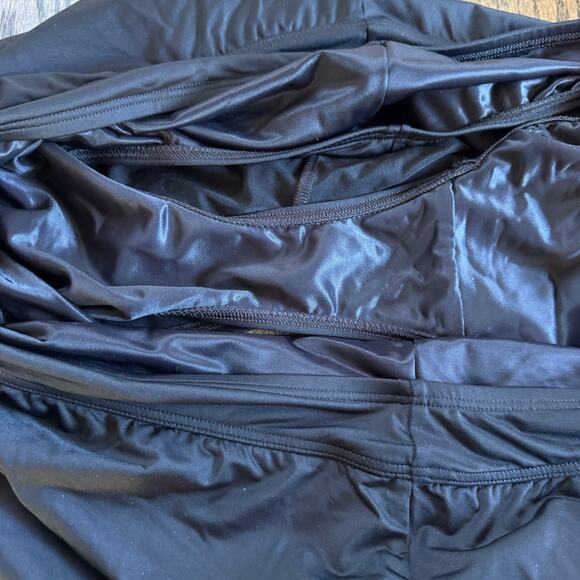 Lands End Womens Solid Black Swim Skirt Attached Brief Suit Bottom Plus Size 22W - Picture 6 of 8